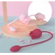 Pink Rose Toy Tongue Licking Vibrator with Vibrating Egg