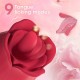 Red Rose Toy Tongue Licking Vibrator with Vibrating Egg