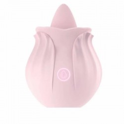 Pink Rose Toy Tongue Vibrator