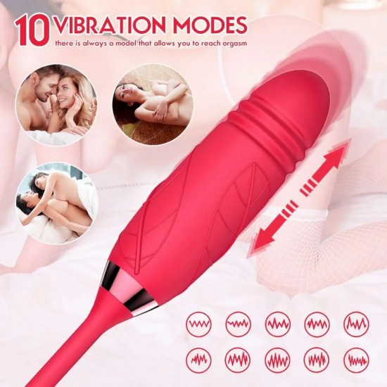 Red Rose Toy with Dildo
