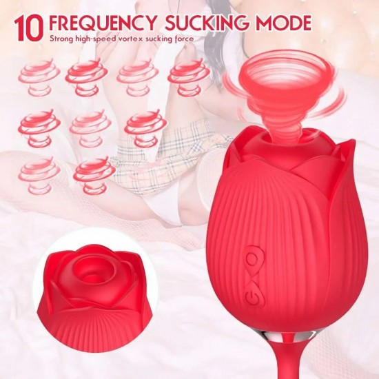 Red Rose Toy with Dildo